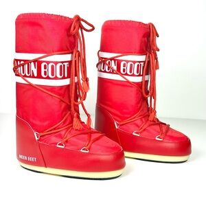 Moon Boots Icon Snow Boots Red NEW Unisex EU 35/38 or U.S. 3 or 5/6